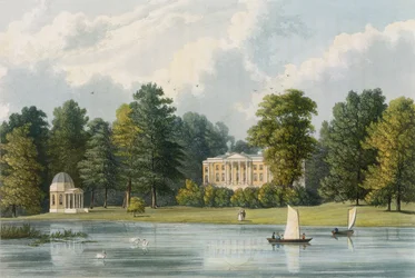 Hampton House, engraved by Richard Gilson Reeve, published 1828