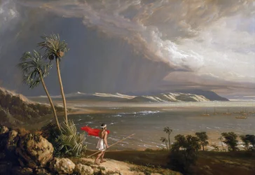 View of Malay Bay, on the island of Pobassoo, February 1803