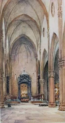 Bologna. Interior of S. Petronio