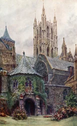 Canterbury, the Baptistery and Chapter House