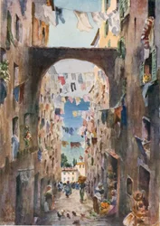 Genoa. An Old Street