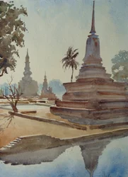 Sunrise, Wat Mahathat, Sukhothai