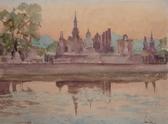 Sunset, Wat Maharthat, Sukhotai