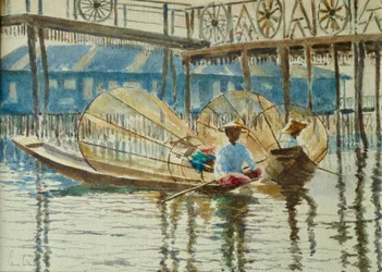 Legrowers at rest, Inle Lake