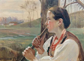 Girl with Rake, c.1914