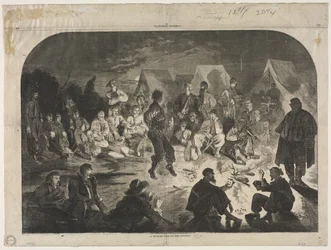 A Bivouac Fire on the Potomac