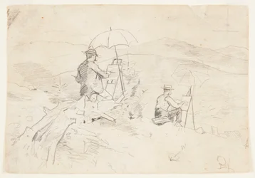 Artists Sketching in the White Mountains