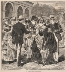At the Spring: Saratoga, from Hearth and Home, August 28, 1869