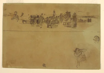 Groups of Women at Beach, Cullercoats, England, 1881–82
