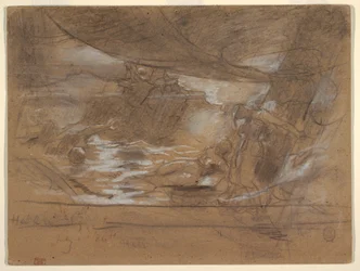 Ship Deck with Two Women, possibly July 15, 1886