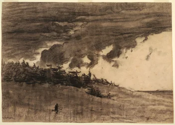 Storm Coming (Shore with Clouded Sky), probably 1884