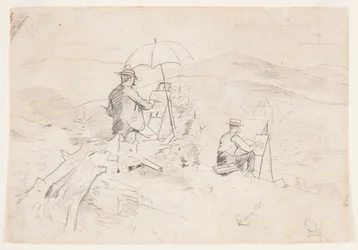Study for "Artists Sketching in the White Mountains" and "The Artist in the Country", 1868