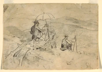 Study for "Artists Sketching in the White Mountains" and "The Artist in the Country", 1868