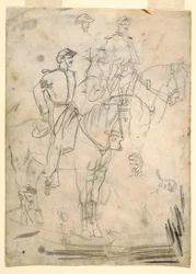 Two Sketches of an Officer, 1862