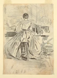 Woman at a Piano, 1862
