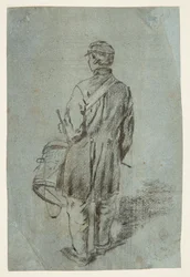Drummer Seen from the Back