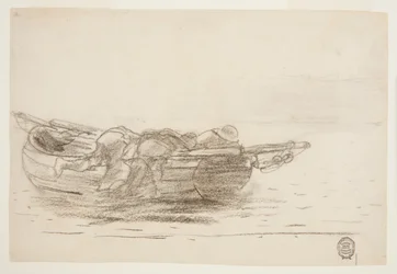 Fishermen Climbing over Gunwales, Cullercoats, England