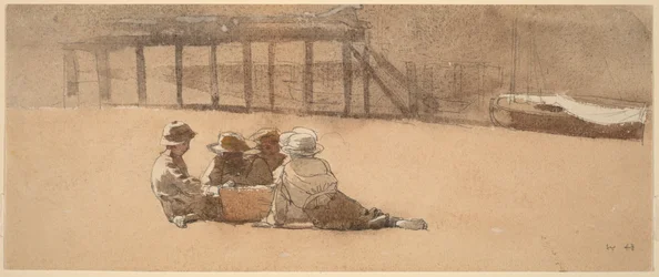 Four Boys on a Beach