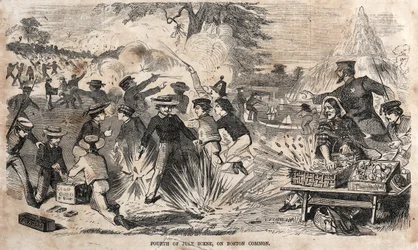 Fourth of July Scene, on Boston Common, 1859