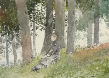 Girl Seated in a Grove