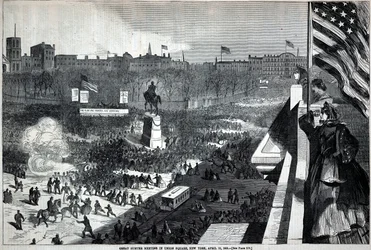 Great Sumter Meeting in Union Square, New York, April 11, from Harper