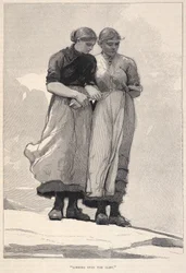 Looking Over The Cliff, from The Century Magazine, November 1883