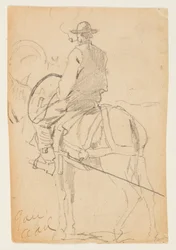 Man Riding a Horse