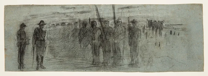 Officer and Aide Inspecting a Squadron