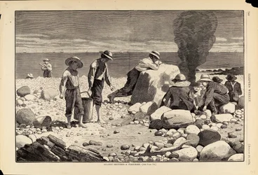 Sea-Side Sketches - A Clam-Bake