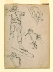 Study of Soldiers Taking Aim