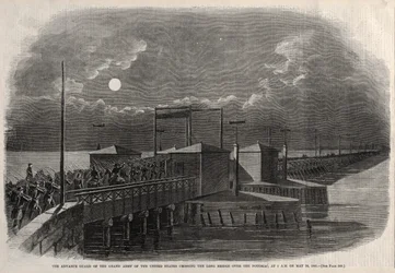 The Advance Guard of the Grand Army of the United States Crossing the Long Bridge