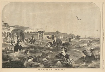 The Bath at Newport, from Harper