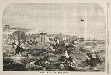 The Baths at Newport, 1858