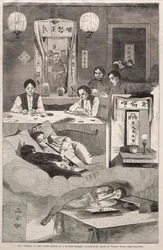 The Chinese in New York - Scene in a Baxter Street Club-House, 1874
