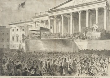 The Inauguration of Abraham Lincoln as President of the United States, at the Capitol, Washington, March 4, 1861