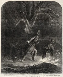 The Picket of the Tenth Indiana Regiment Discovering the Approach of the Rebels