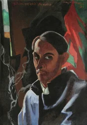 The Last Cigarette of the Condemned (Self-Portrait), 1924