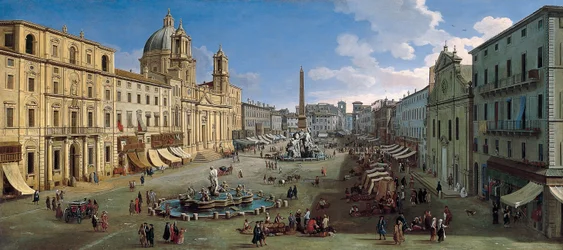 The Piazza Navona in Rome