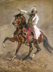 General Tadeusz Kosciuszko (1746-1817) on Horseback, sketch for 