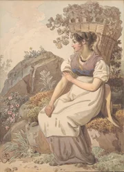 Young Woman in the Vaudois after the Grape Harvest