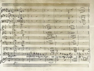 Autograph Manuscript of the Beginning of Tamino
