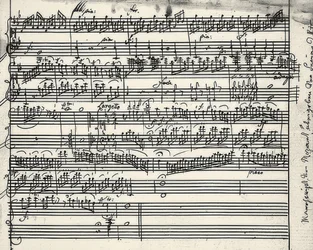 Musical autograph manuscript