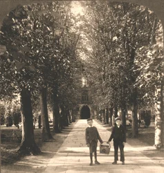 Approach to Trinity Church, Stratford on Avon, England