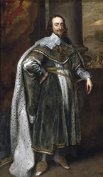 Portrait of King Charles I in his robes of state