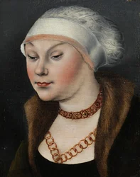 Head of a Woman with a White Bonnet