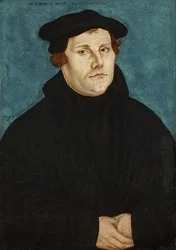 Martin Luther, bust-length, facing right