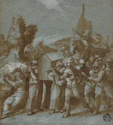 Joshua and the Israelites Crossing the Jordan