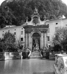 Pferdeschwemme, Salzburg, Austria, c. 1900