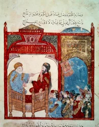 The Wandering Navigator Abu-Zayd. Miniature from the 
