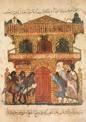 Palace of a Lady, from Al Maqamat by Al Hariri, c.1240